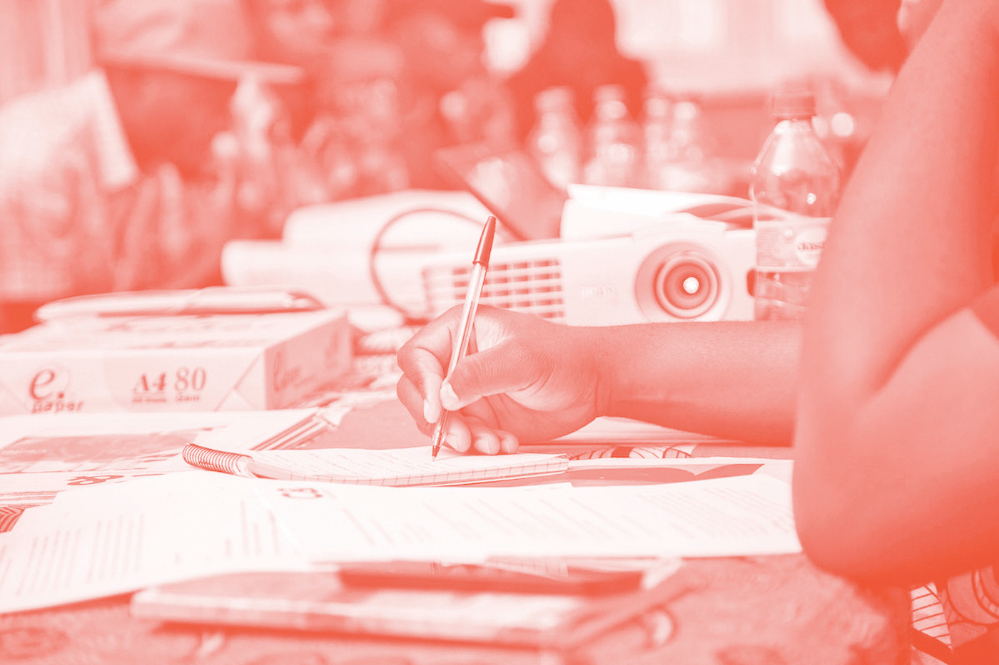 Critical Writing Workshop Participant in Lubumbashi, 2017. Photo: Mustache Muhanya