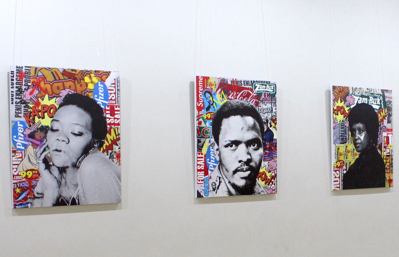 Art & Conversations eGqeberha 2022 installation views (artworks by Asanda Mtana), image by Zimkhitha Xwashu