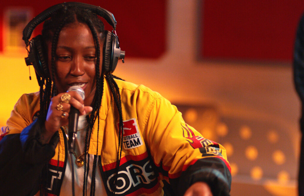 Stan Douglas, ISDN, 2022, still from two-channel video installation. London: Lady Sanity. Courtesy of the artist, Victoria Miro, London and Venice, and David Zwirner, New York, London, Paris and Hong Kong.