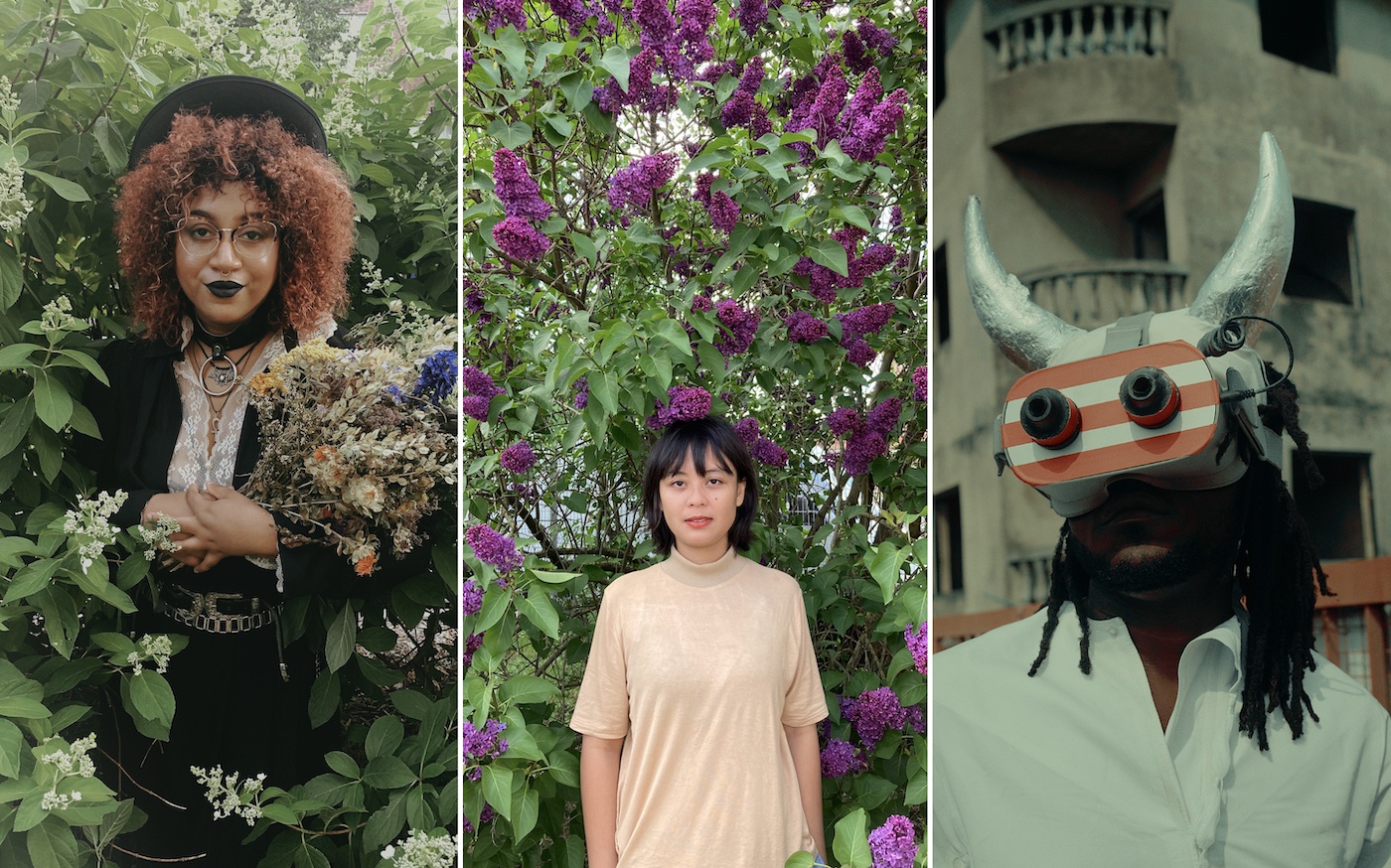 From left: Bianca Xunise, Bunga Siagian, Jere Inkongio