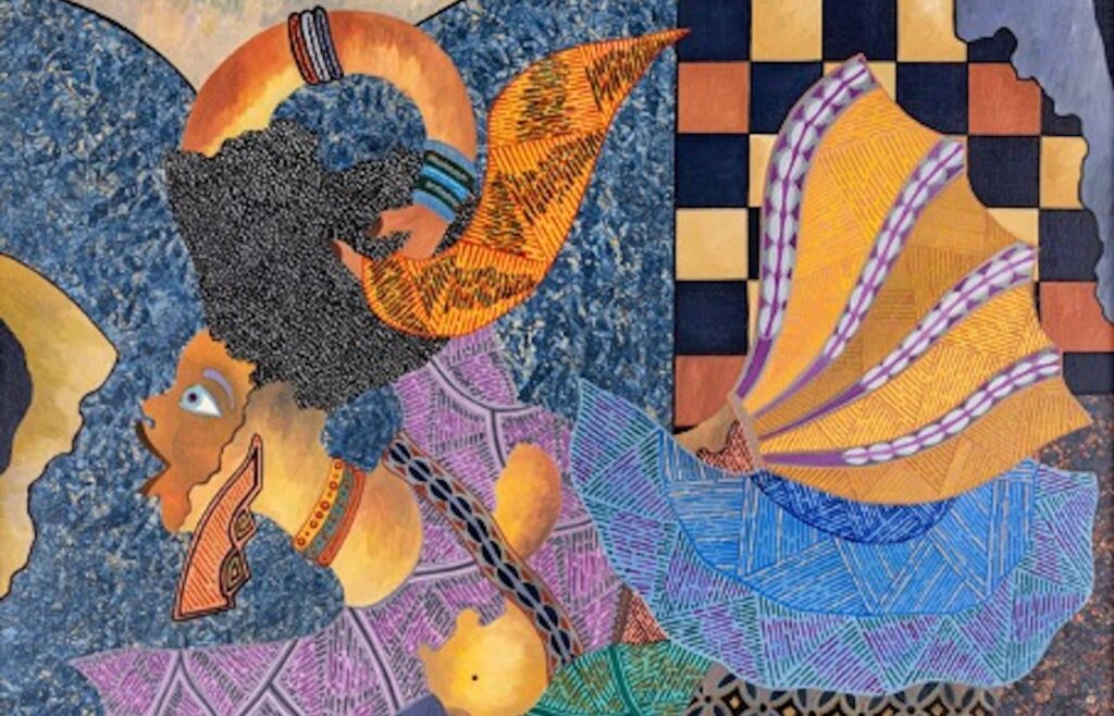 Assane N'Doye, La Révérence (Detail), 1988
Huile sur toile
105 x 81 cm
Copyright The Artist