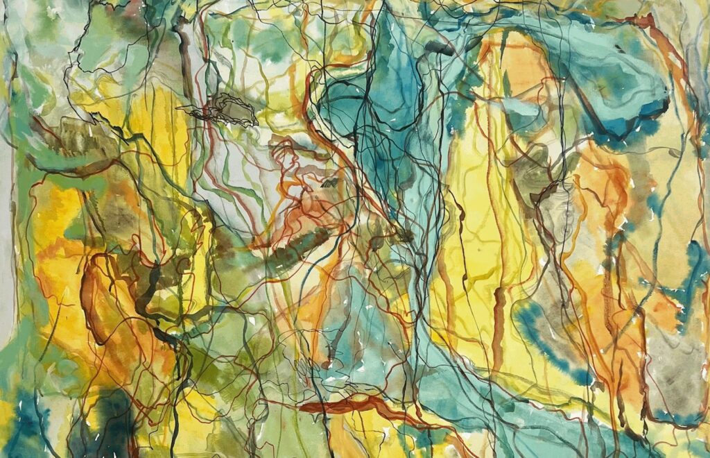 Tesfaye Bekele,
Trajectory (Detail), 2023
Acrylic on Canvas
120 x 120 cm.
Courtesy of Addis Fine Art