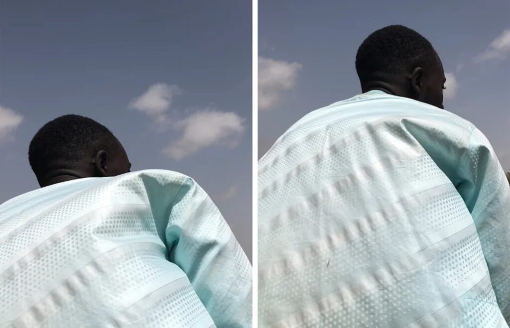 Eva Diallo, Untitled #8, série Diallo Diery, 2020
papier hanemühle baryta satin, encadré dans une caisse américaine en bois clair.
70 x 52,5 cm (each), Edition of 3 plus 1 artist's proof