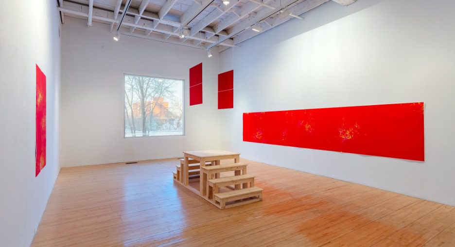 Kosisochukwu Nnebe, Installation view at I want you to know I am hiding something from you / since what I am is uncontainable. Artexte, Montreal, Canada. 2022. Courtesy of the artist.