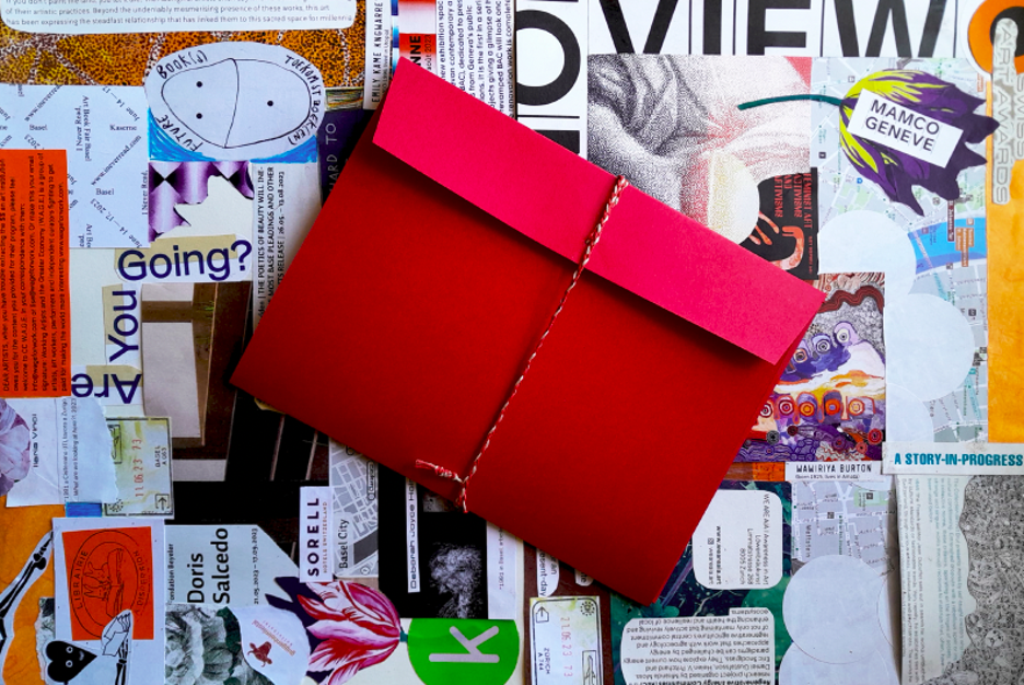 A collage made using ephemera collected during the trip. Photo: Rosie Olang’ Odhiambo