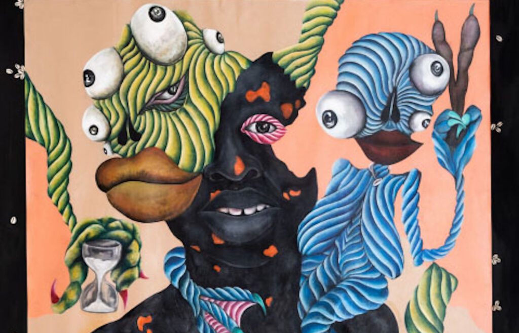 Mummy Khumalo (detail), Medium: Acrylic on Canvas. Courtesy of Capital Art Fair Tshwane