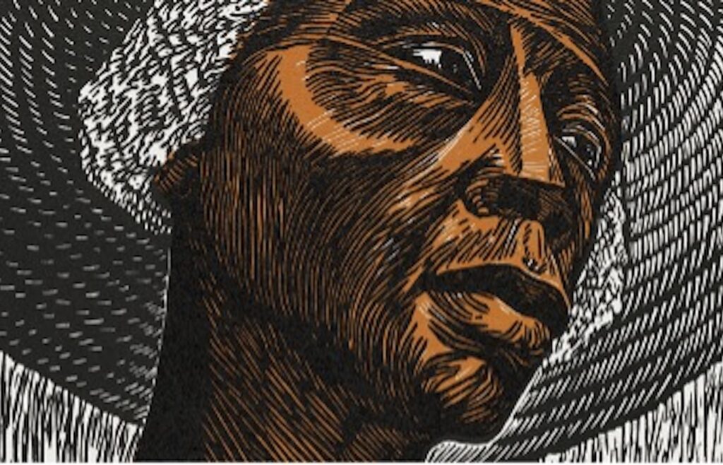 Elizabeth Catlett, Sharecropper, 1952/1970, MUSEUM MMK FÜR MODERNE KUNST, © Elizabeth Catlett Family Trust / VG Bild-Kunst, Bonn 2023, photo: Axel Schneider