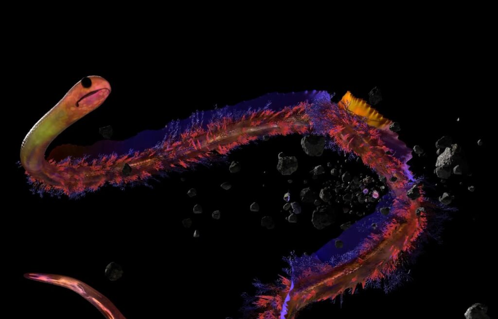 Josèfa Ntjam, swell of spæc(i)es, 2024. Courtesy of LAS Art Foundation.