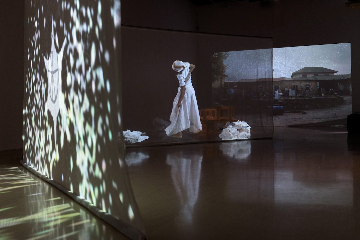 Kitjo Lynn Lelliot, I was her and she was me and those we might become 1, Installtion View Chamarande. Photo: Henri Perrot.