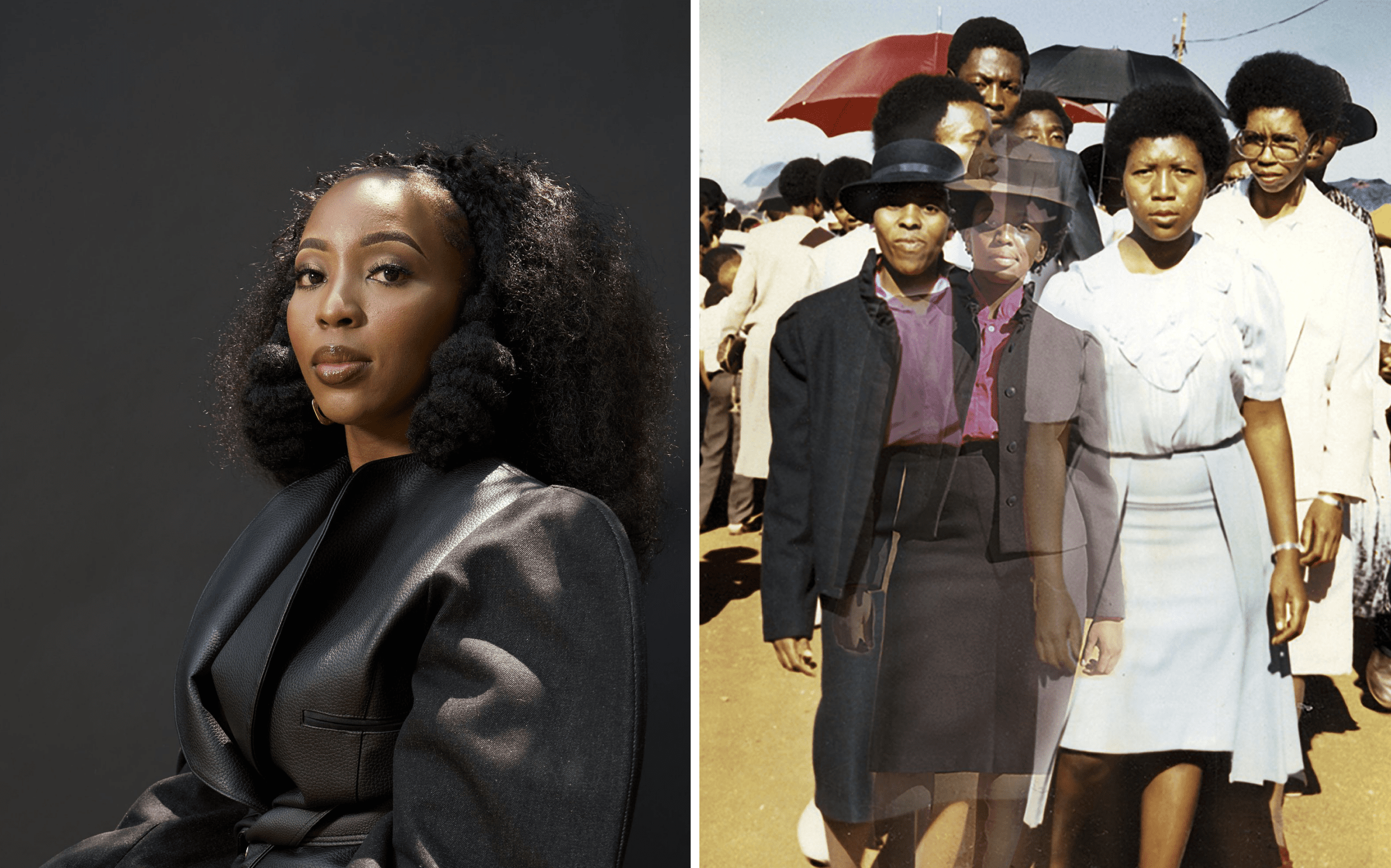 (left) Lebohang Kganye; (right) Re shapa setepe sa lenyalo II, 2013 © Lebohang Kganye, Courtesy the artist. 
