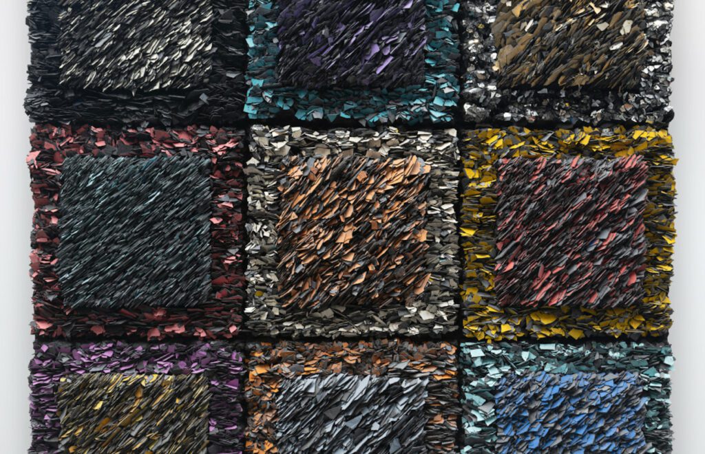 Leonardo Drew, Number 413 (detail), 2024.