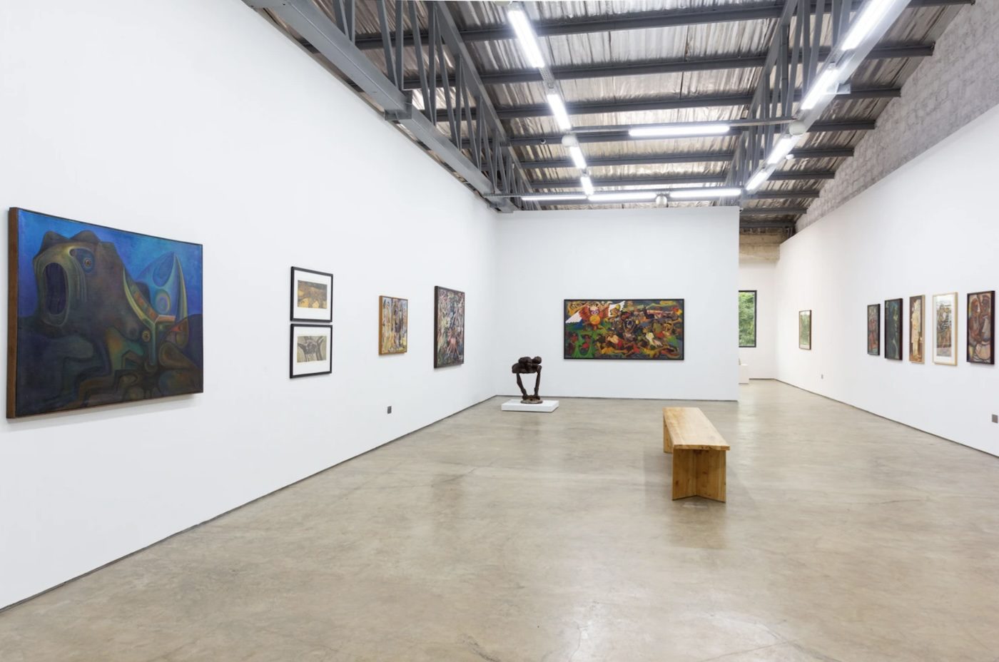 Installation view of ’60 Years: the NCAI Collection’ at the Nairobi Contemporary Art Institute, Kenya.
