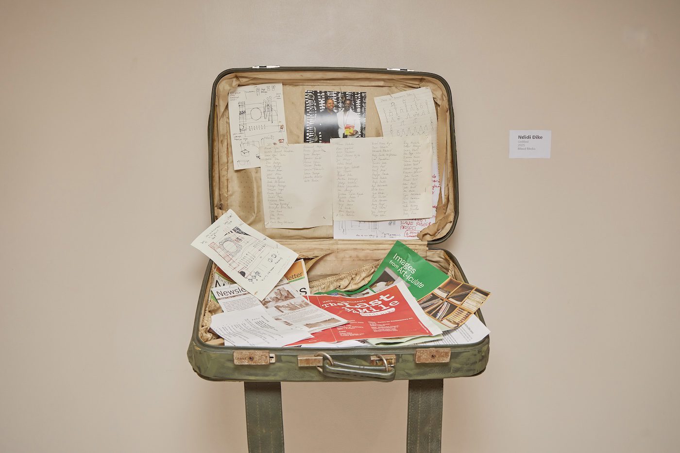 Installation View „Archives and Memories“ at Centre for Contemporary Art (CCA), Lagos. Courtesy of CCA Lagos. 