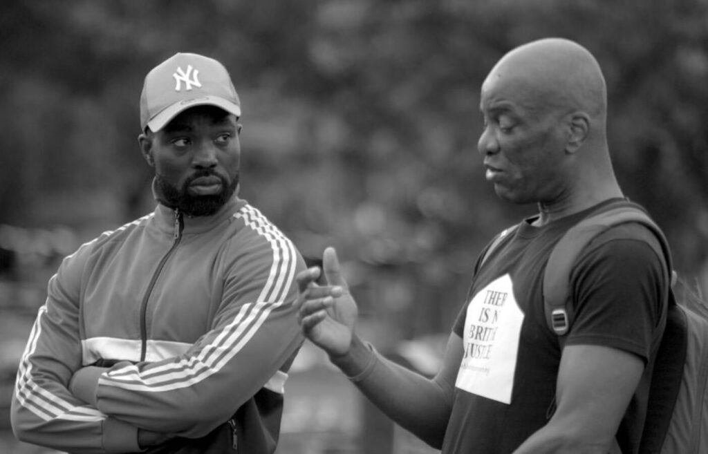 Still from Collateral Echoes, Baff Akoto.