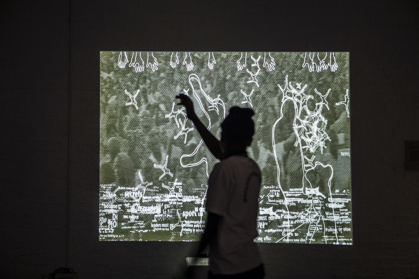 Kombo Chapfika, Borderlands, augmented reality installation, 2018. Photographer: Mark Lewis