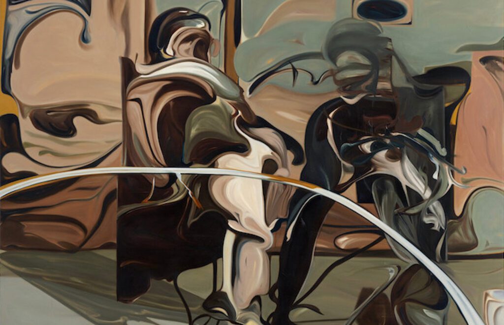 Luke Agada, The Things That Stayed, 2025, oil on canvas, 72 × 72 inches (182.9 × 182.9 cm) © Luke Agada