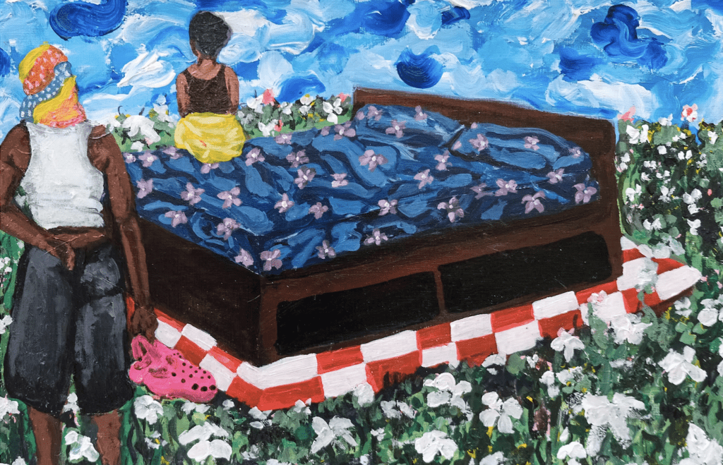 Ojooluwatide Ojo, Reflecting right back into you, 2025. Courtesy of Wunika Mukan Gallery