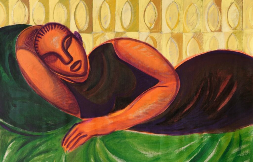 Rachel Marsil, Cour intérieure, 2025. Courtesy of Cécile Fakhoury Gallery