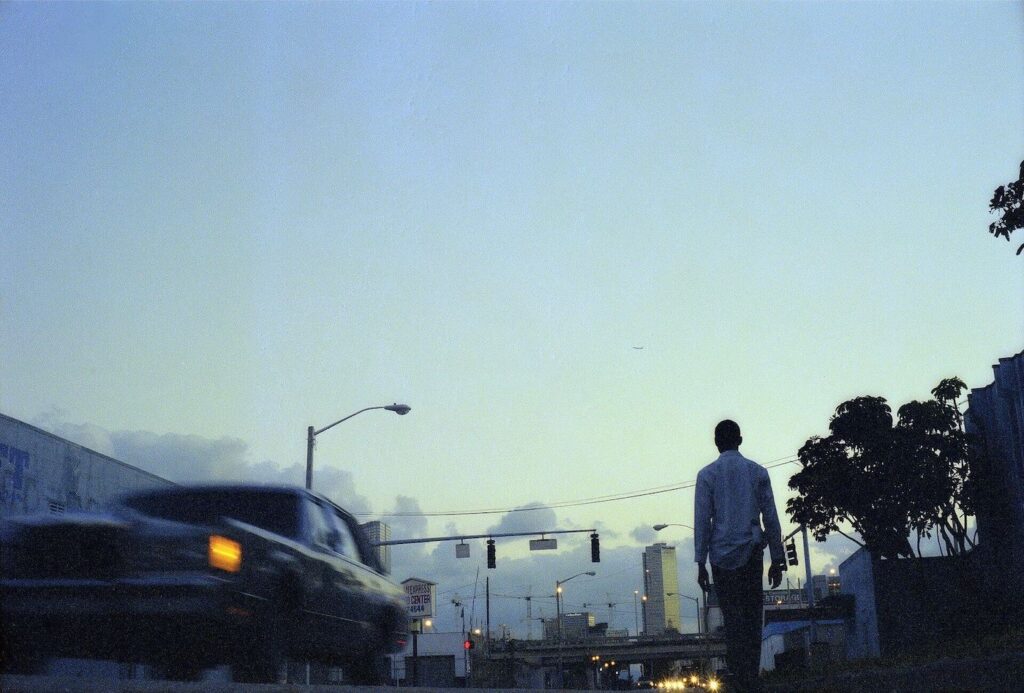 Adler Guerrier, Untitled (Flâneur) 2001/2025. Archival pigment print. 14 x 21 inches. Courtesy of the artist and Marisa Newman Projects.