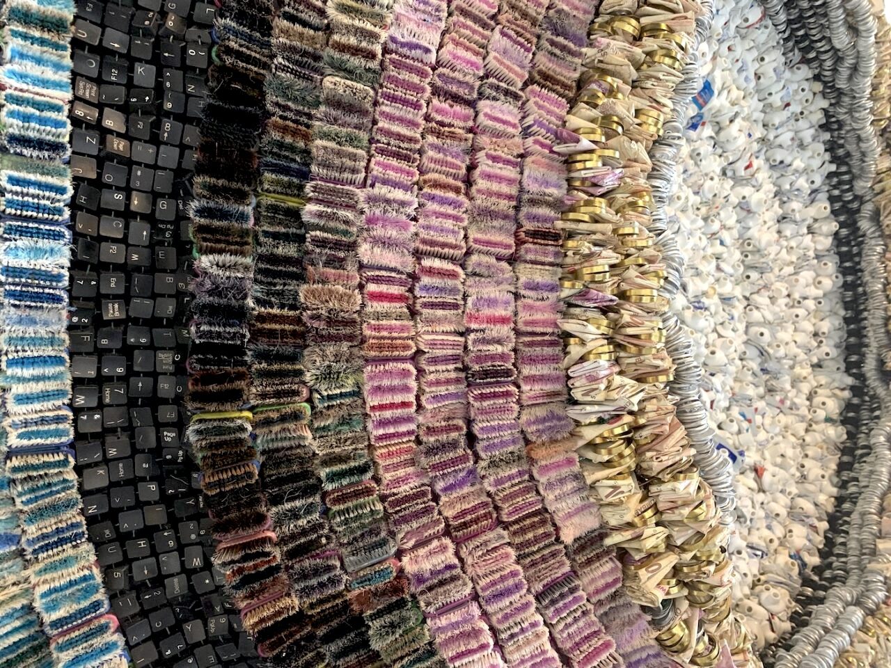 Moffat Takadiwa. Installation View of National Pavilion of Zimbabwe at 60th Venice Biennale, 2024. Photo: C&