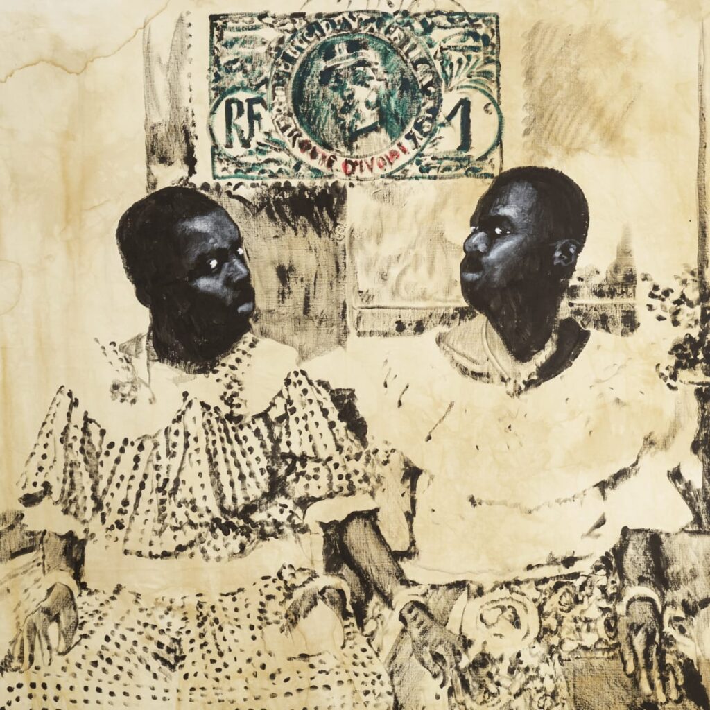 Roméo Mivekannin (detail), 2025 © courtesy Galerie Cécile Fakhoury